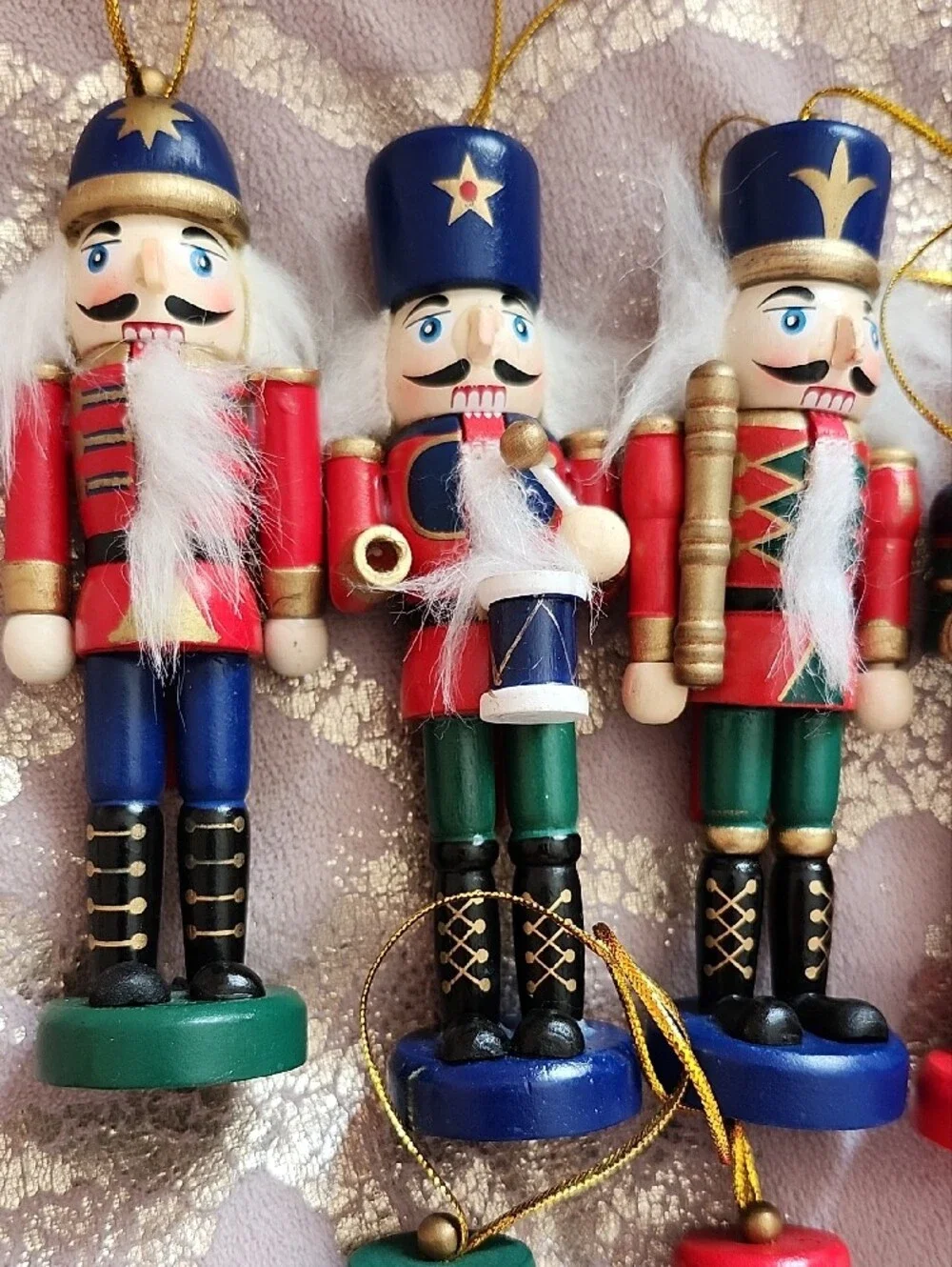 Nutcracker Wooden Ornaments Set 6